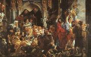 Jacob Jordaens Christ Driving the Merchants from the Temple Sweden oil painting artist